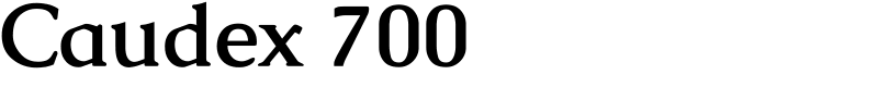 Caudex 700 Font