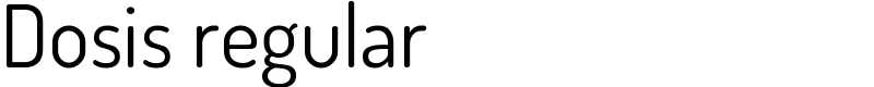 Dosis regular Font