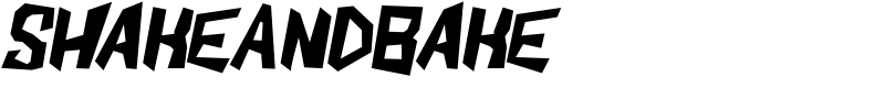 ShakeAndBake Font