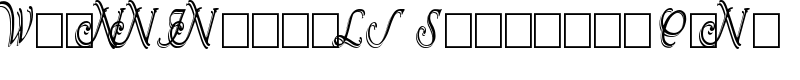 Wrenn Initials Shadowed Cond Font