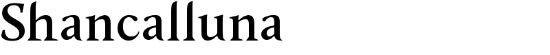 Shancalluna Font