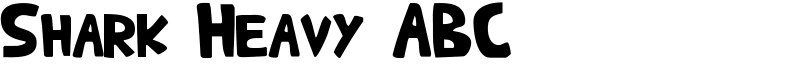 Shark Heavy ABC Font