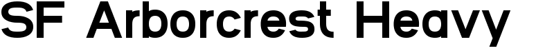 SF Arborcrest Heavy Font