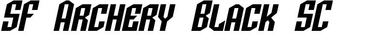 SF Archery Black SC Font