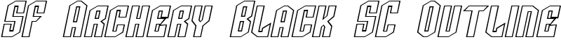 SF Archery Black SC Outline Font