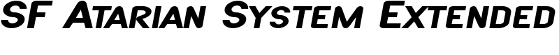 SF Atarian System Extended Font