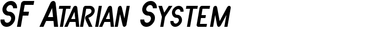 SF Atarian System Font