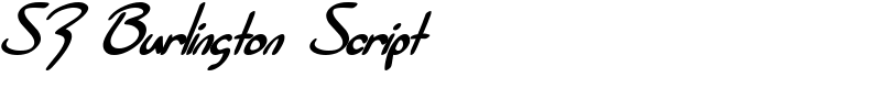 SF Burlington Script Font