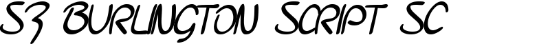 SF Burlington Script SC Font