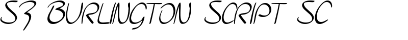 SF Burlington Script SC Font