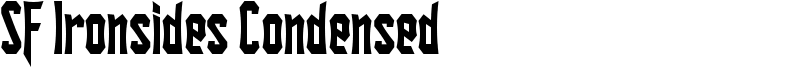 SF Ironsides Condensed Font