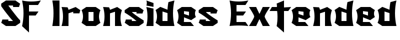 SF Ironsides Extended Font