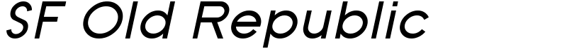 SF Old Republic Font