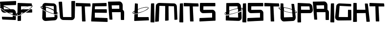 SF Outer Limits DistUpright Font