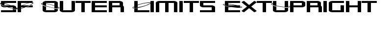 SF Outer Limits ExtUpright Font