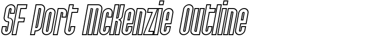 SF Port McKenzie Outline Font