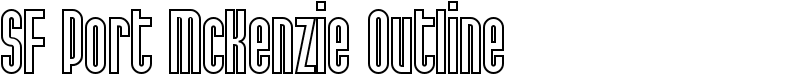 SF Port McKenzie Outline Font