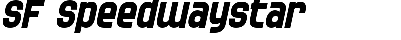 SF Speedwaystar Font