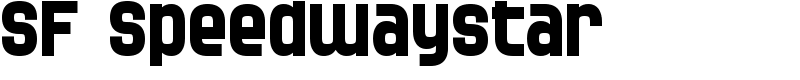 SF Speedwaystar Font