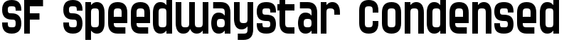 SF Speedwaystar Condensed Font