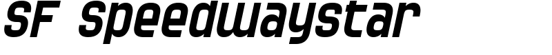 SF Speedwaystar Font