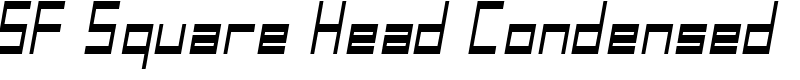 SF Square Head Condensed Font