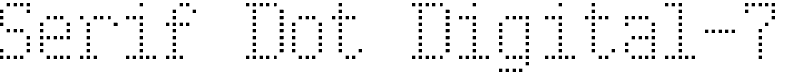 Serif Dot Digital-7 Font
