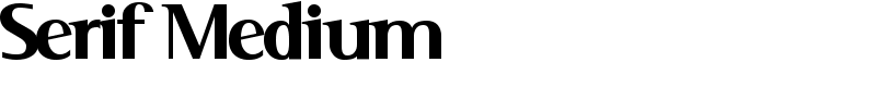 Serif Medium Font