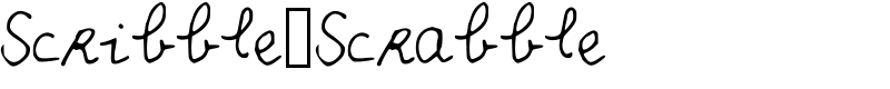 Scribble_Scrabble Font