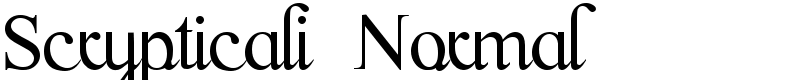 Scrypticali Normal Font