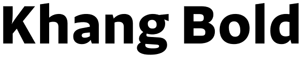 Khang Bold Font