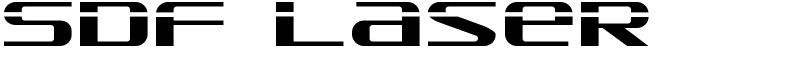 SDF Laser Font