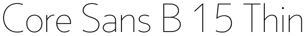 Core Sans B Font