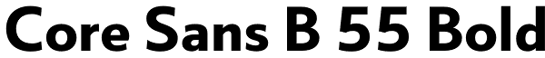 Core Sans B 55 Bold Font