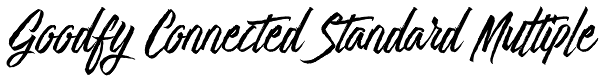Goodfy Connected Standard Multiple Font