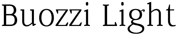 Buozzi Light Font