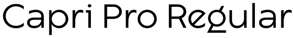 Capri Pro Regular Font