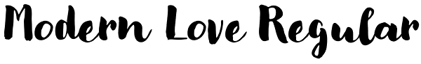 Modern Love Regular Font