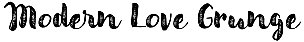 Modern Love Grunge Font