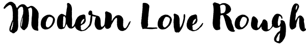 Modern Love Rough Font