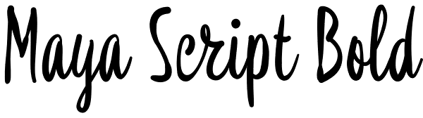 Maya Script Bold Font
