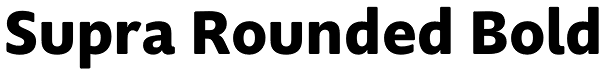 Supra Rounded Bold Font