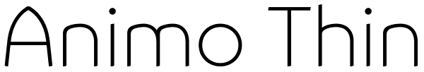 Animo Thin Font