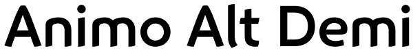 Animo Alt Demi Font