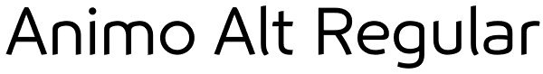 Animo Alt Regular Font