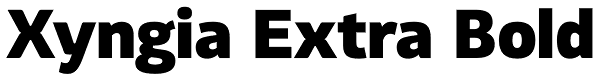 Xyngia Extra Bold Font