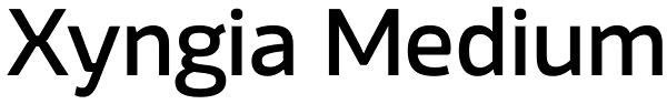 Xyngia Medium Font