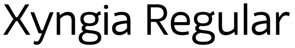 Xyngia Regular Font