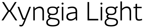 Xyngia Light Font
