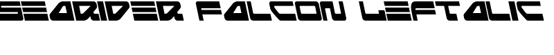 Searider Falcon Leftalic Font
